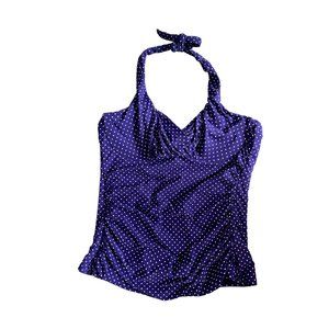 Miraclesuit Purple & White Pin Dot Tankini
